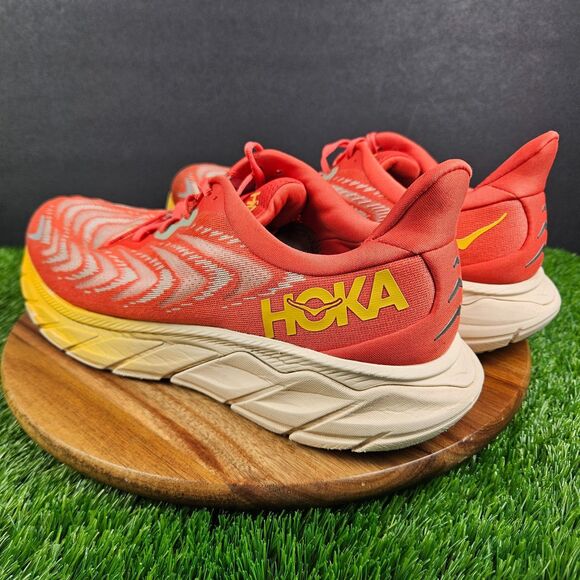 Hoka One One Arahi 6 Mens Size 11.5 D Fiesta Amber Yellow Gym Shoes Sneakers main image 13